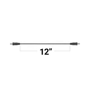 12" Male to Male Barrel Connector